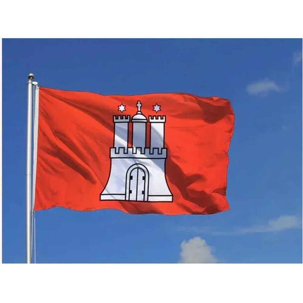 90x150cm flag of Hamburg with GERMAN BANNER
