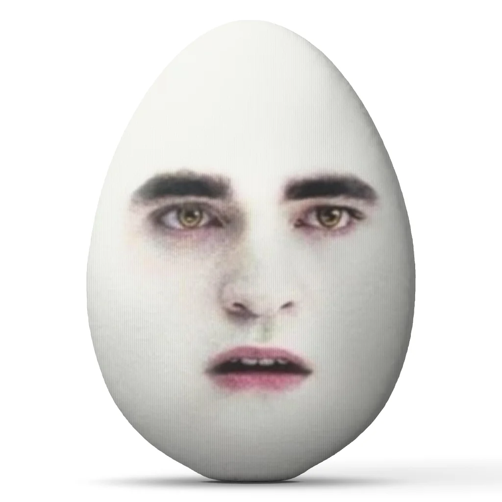 Edward Cullen Twilight Eggward Shaped Throw Pillow Stuffed Cushion Vampire Romance Movie Home Decor Sofa Accent Gift Fan