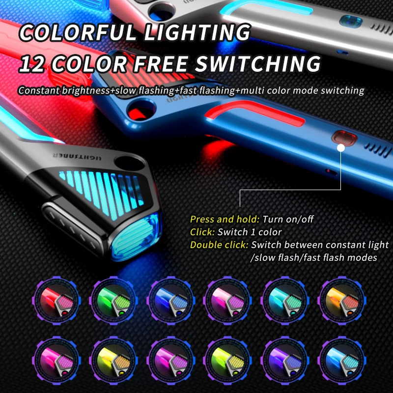 Children Colorful Glowing Sword Toys Telescopic Music Laser Sword 2-in-1 Rotating Decompression Toy Light Sword Kids Adult Toys