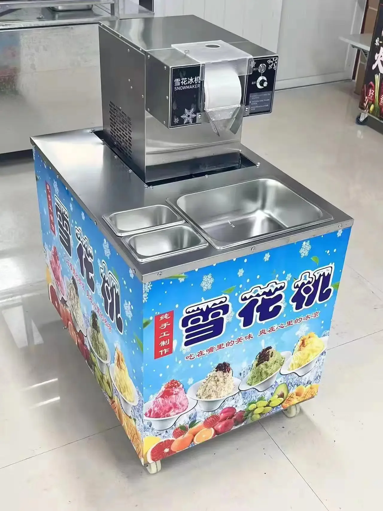 Snow Maker Machine Ice Crusher Snow Flake Ice Machine Automatic Small Korean Bingsu Machine Snow Ice Maker For Sale