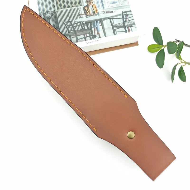 1PC Cowhide Tool Sheath SA Fixed Blade Knife Leather Sheath Straight Knife Holster for Outdoor Carry Storage Bag Scabbard