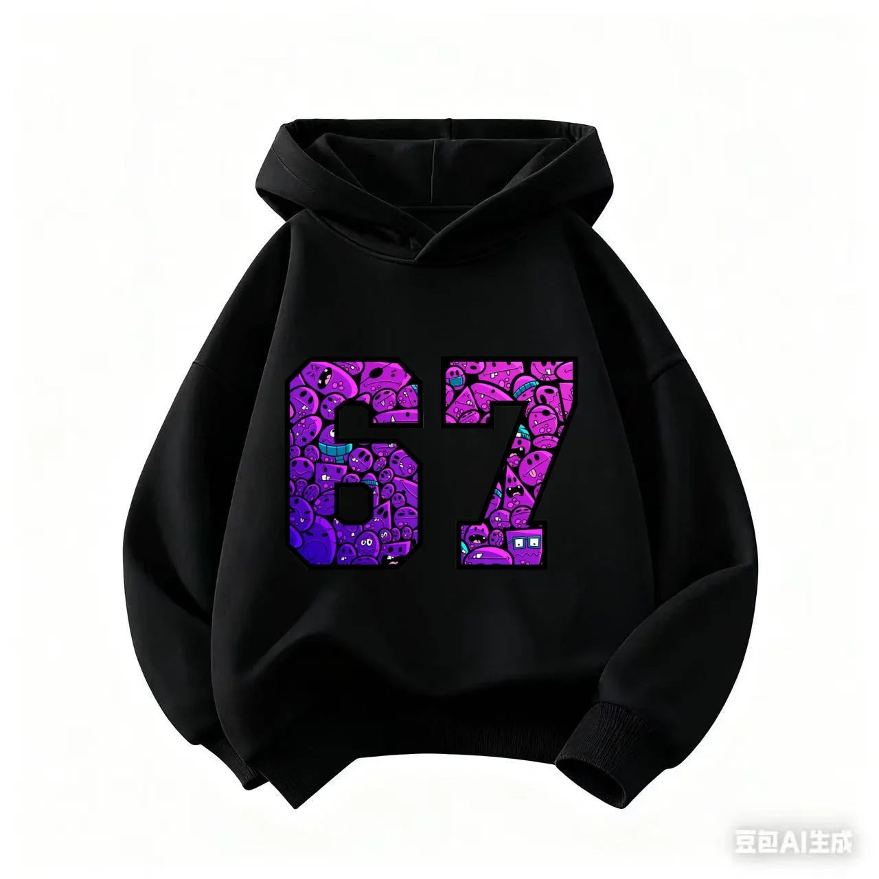 هوديي للأطفال من Viral 67 بشعار إنترنت مضحك، زي مريح وعصري وممتع للأطفال