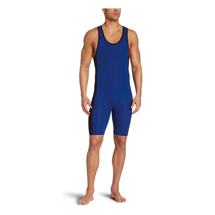 Solid Color Wrestling Singlet Bodysuit Leotard Underwear GYM Triathlon PowerLifting Clothing Swimming Running Skinsuit