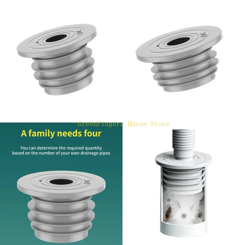 F68D Sewer Pipe Seal Rings Sealing Cover Washer Drain Hose Seal Plug Easily Install