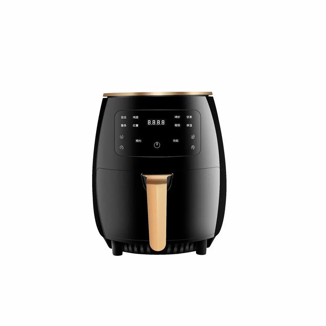 Oil Free Health Fritadeira, Smart Touch LCD, Air Fryer para batatas fritas e pizza, Multifuncional, 4.5l, 1350W, 220V