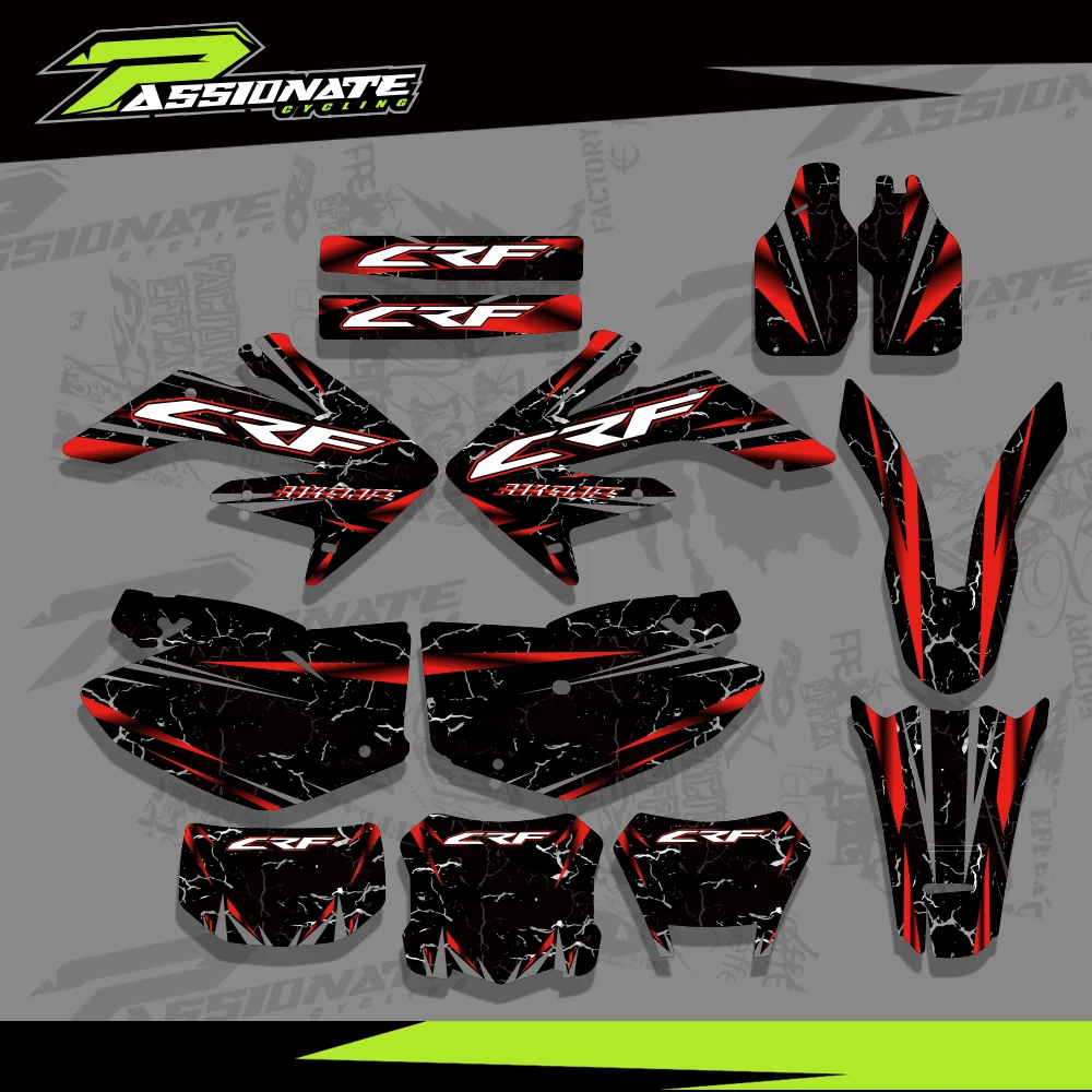 

Motorcycle Graphics Decal Sticker Kit for Honda CRF250X CRF 250X 2004-2012 2007 2008 2009 2010 2011 Customized Gift