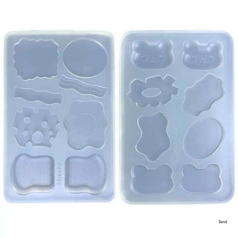 Grade Silicone Mold Hamburger Mould Toast Burger Casting Mold Delicious Dessert Mould for DIY Kitchen Accessory