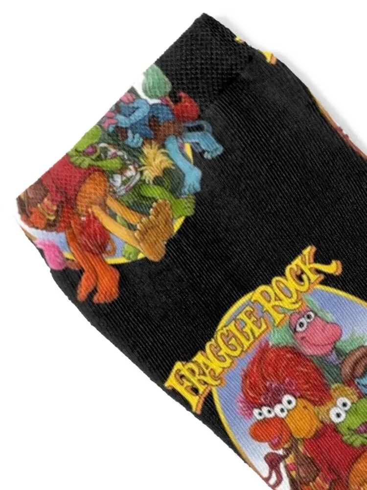 Fraggle Rock 80s Vintage Band Socks luxury Stockings man new year Socks Female Men\'s