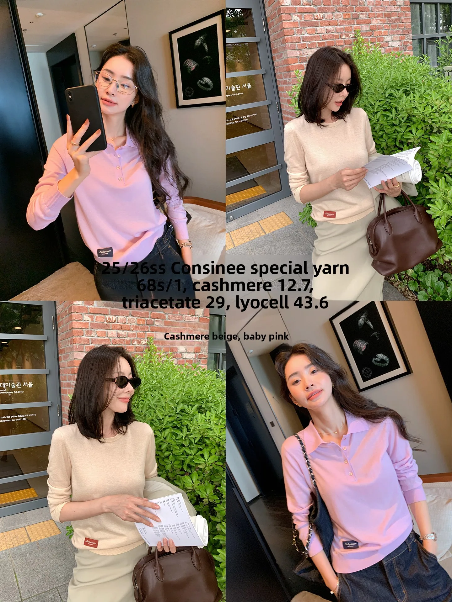 

Consinee LIYSENIOR Women's round Ne Knitted irt Acetate Camere Autumn Top Moisture ng Long Sve T-irt