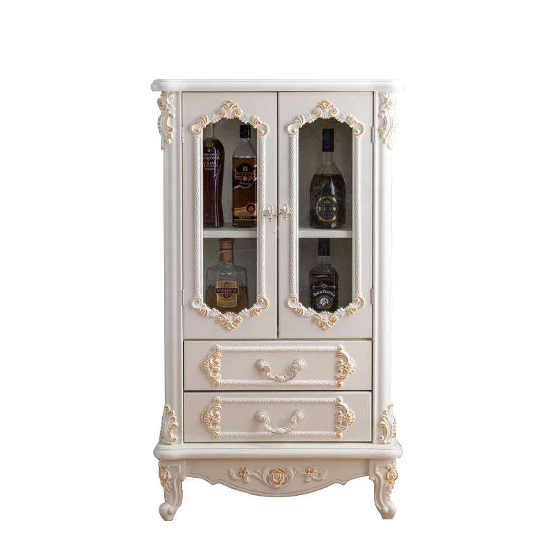 European wine Modern simple dining side Living room  Locker Solid wood storage  Decorative cabinet