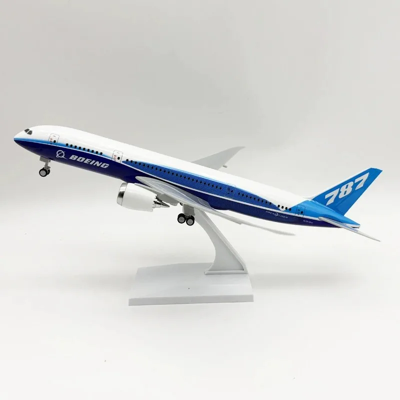 

Масштабная модель самолета 1:250, 30 см, прототип B787, из литой смолы, с шасси, для детей, авиационный хобби-декор