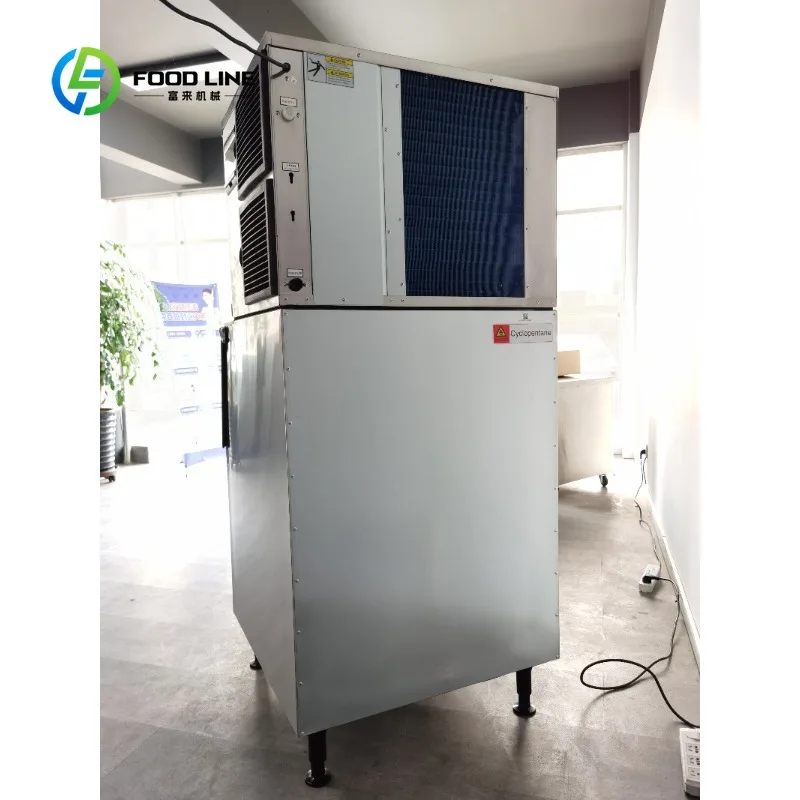 Customized Commercial Ice Maker High Efficiency Fan Cooling Block Ice Machine for Supermarket/Factory