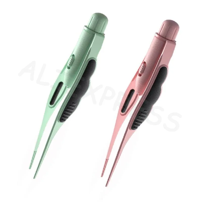 LED Lighted Earwax Removal Tweezers Antislip Grip Soft Safe Tip For Kids And Adults Ear Cleaning