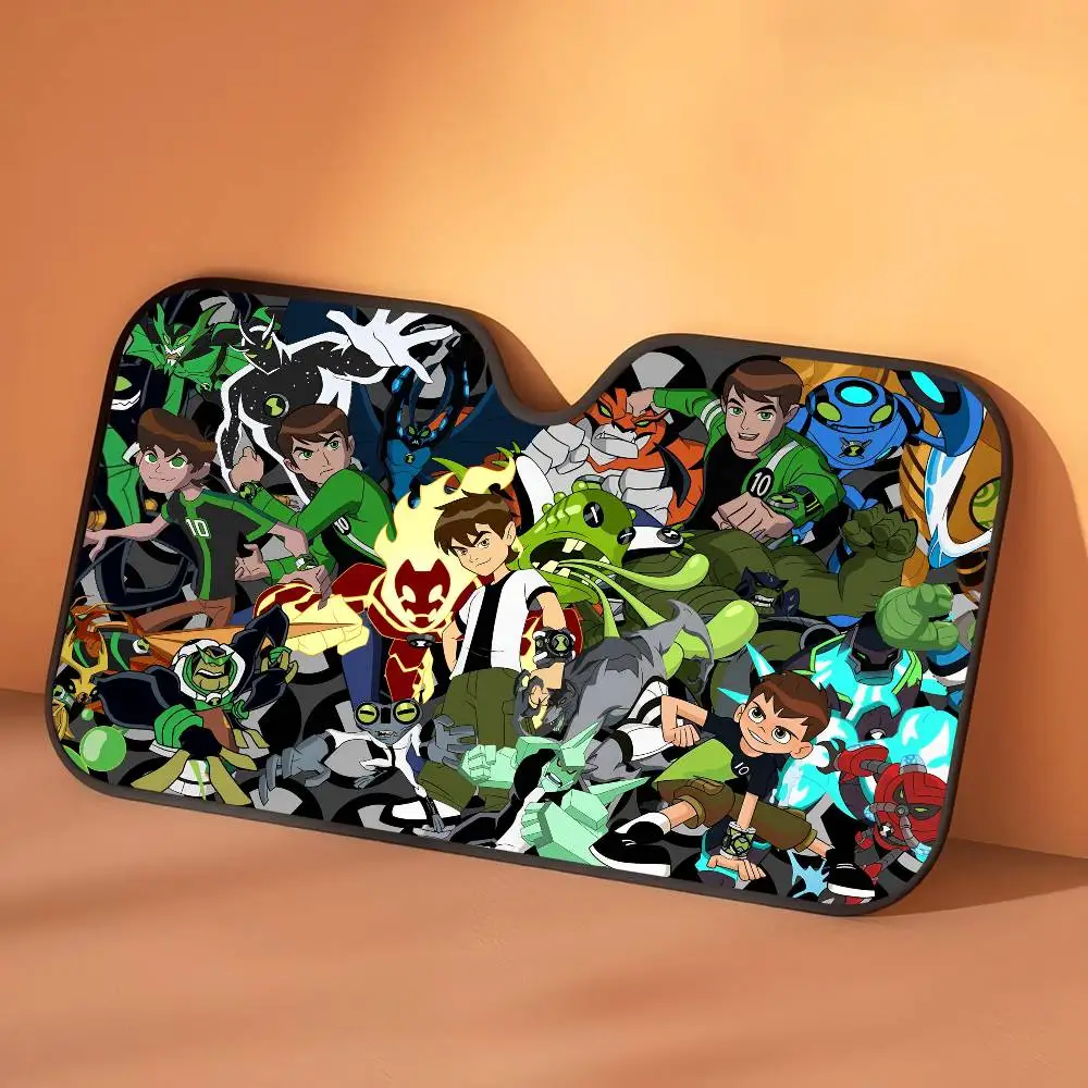 كارتون B-Ben 10.jpg الظل لغطاء الزجاج الأمامي للسيارة عاكس حامي الخصوصية ظلة ديكور هدية للنساء #6