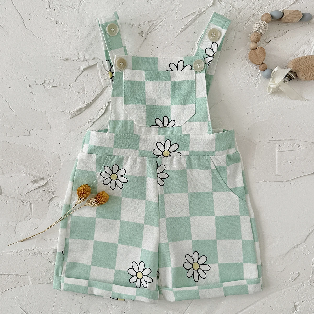 ملابس صيفية للأطفال من الجنسين - مراجعة Baby Summer Linen Sleeveless Jumpsuit وسعره