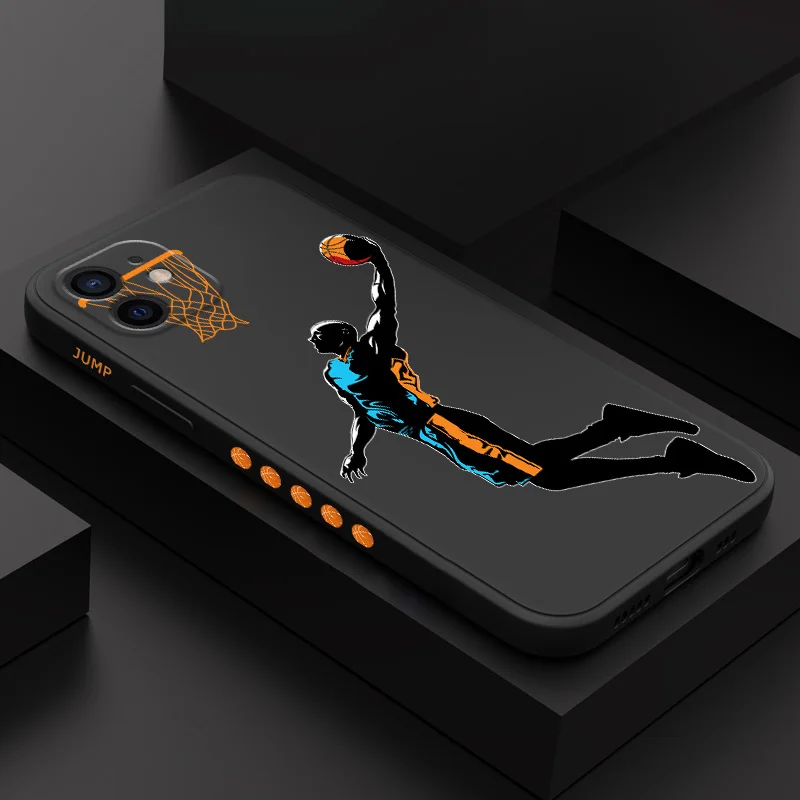 

Air Dunk Phone Case For iPhone 12 11 X XR XS 8 7 SE2 Plus Pro Max Mini Liquid Silicone Cover