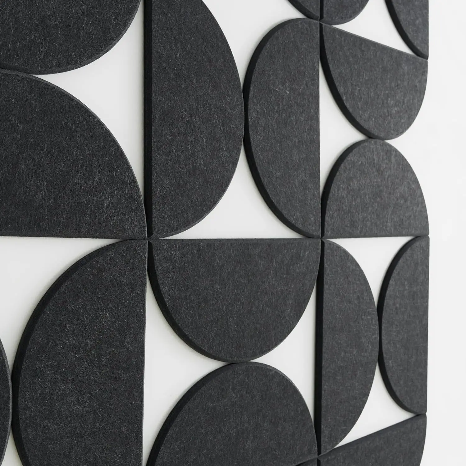 12/24 Pack Semicircle Self-Adhesive Acoustic Panel Sound Proof Panels for Wall Ceiling Acoustic Treatment Wall Sticker