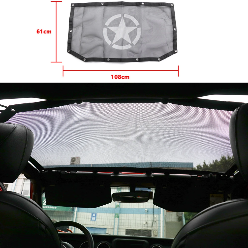 

Shade Net Back Trunk Insulation Sunshade Net Cover 2/4 Doors Auto Products Car Accessories For Jeep Wrangler JL2018+ SXMA JL1319