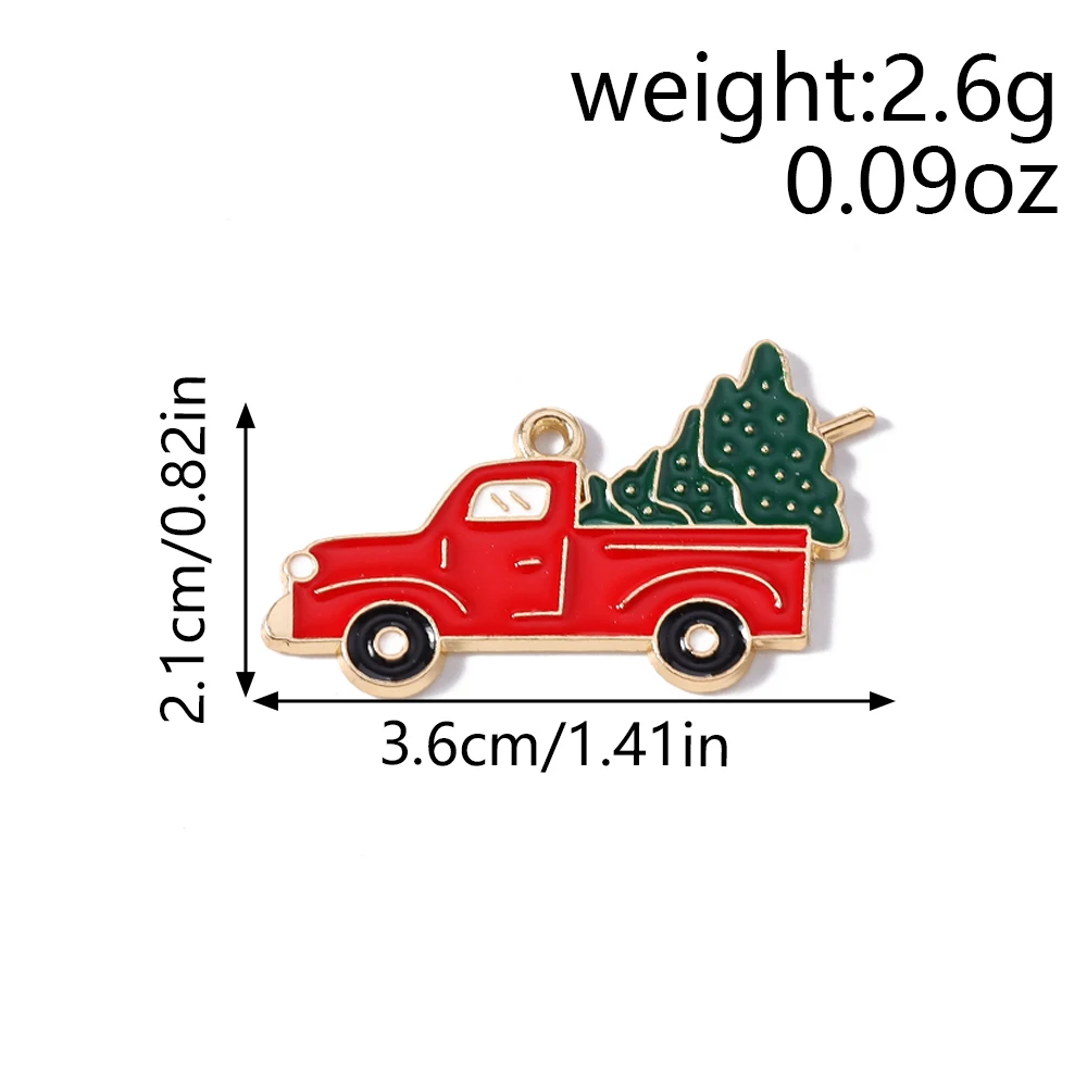 Tusember 10 Stück Emaille-Weihnachts-Lebkuchenhaus-Charms für Weihnachten, Halsketten, Ohrringe, Armbänder, Anhänger, Basteln – Detail 17