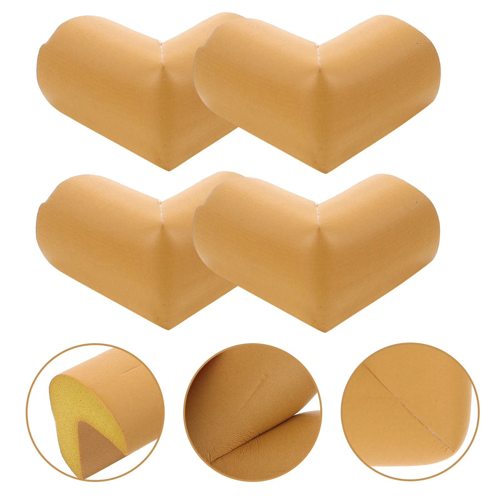 

4 Pcs Baby Safety Corner Protectors Anti-collision Guard Furniture Child Proof Khaki