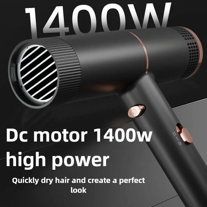 EU Hair Dryer Professional 1400W High-power Hair Dryer Portable Household High Speed and Low Noise Hot and Cold Air