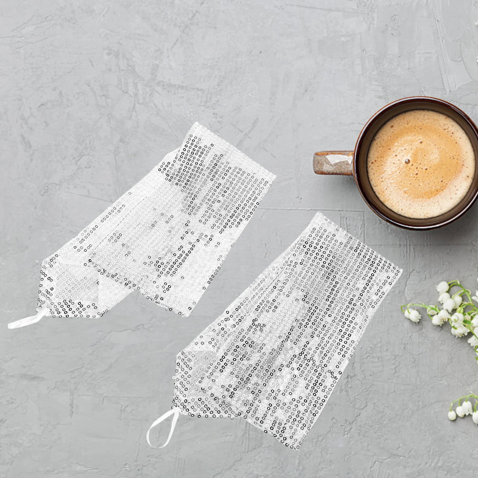 

1Pair Sparkly Long Fingerless Gloves Vintage 1920s Sequin Design Elbow Length Party Dance Evening Costume Accessories