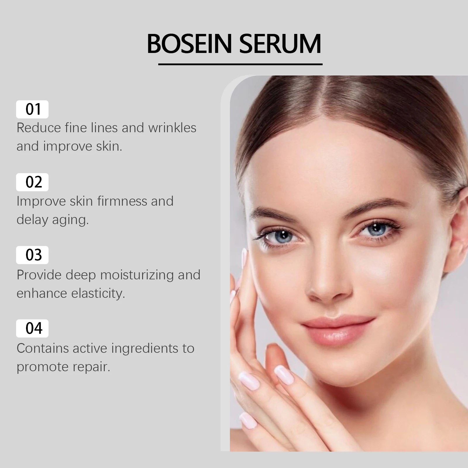 Face Bosein Serum Brightening Skin Tone Replenishing Collagen Repairing Increasing Skin Elasticity Moisturizing Essence Lotion