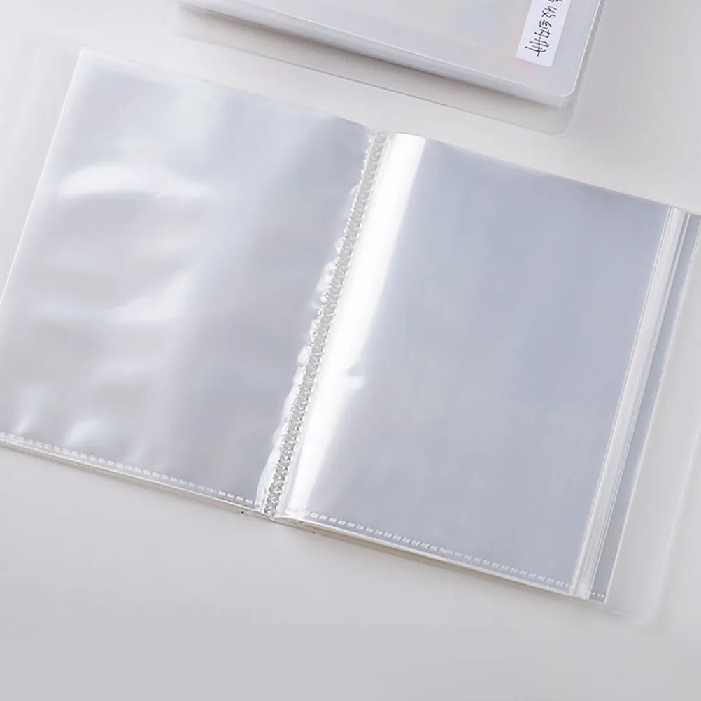 

2pcs Card Holders Transparent Business Cards Holding Books Portable Notes Organizers Photos Tickets Invoices Storage