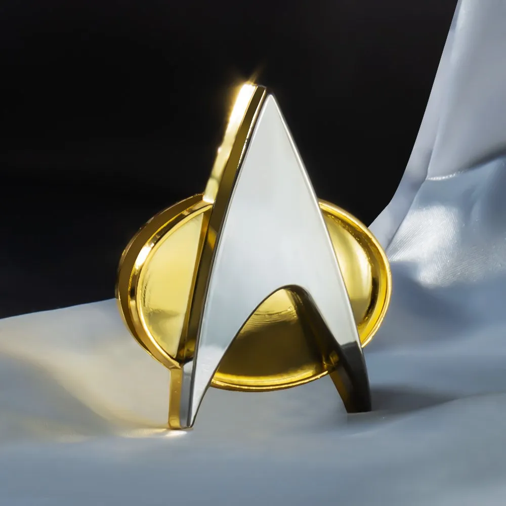 Trek The Next Generation Replica Communicator Badges Cosplay Costume Accessories Bag Pendant Brooch Halloween Party Props Gift