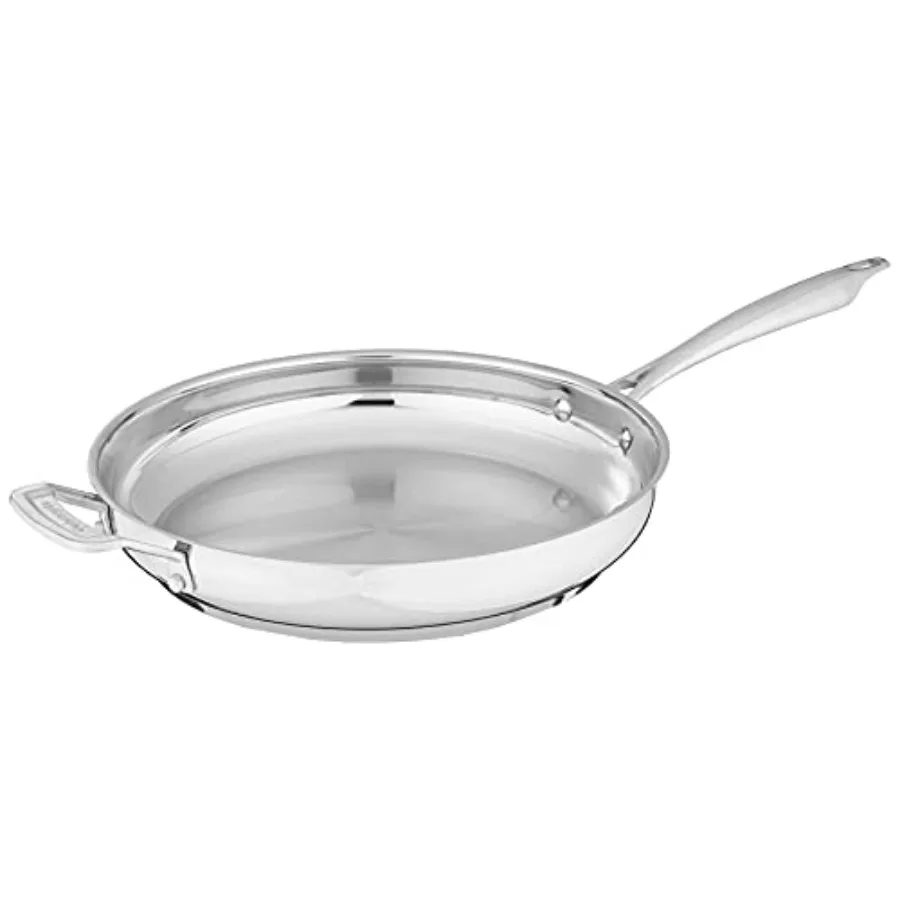 

Professional Stainless Skillet with Helper 12Inch