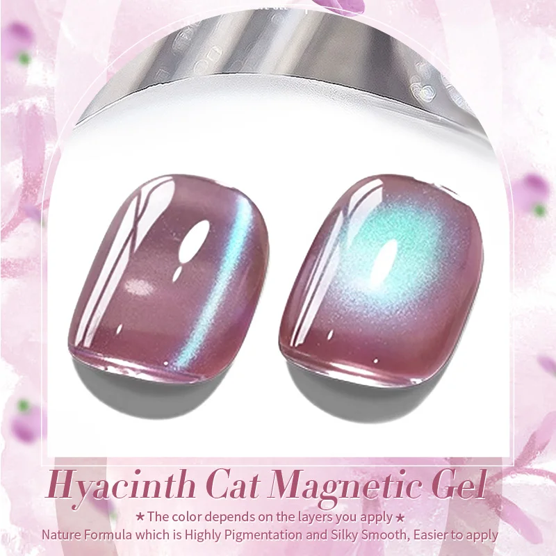 BORN PRETTY 10 ml Rosa Grün Lila Katze Magnetgel Wasser Licht Glitzer Soak Off UV Gel Semi Permanent Maniküre Nail Art Lack – Detail 3