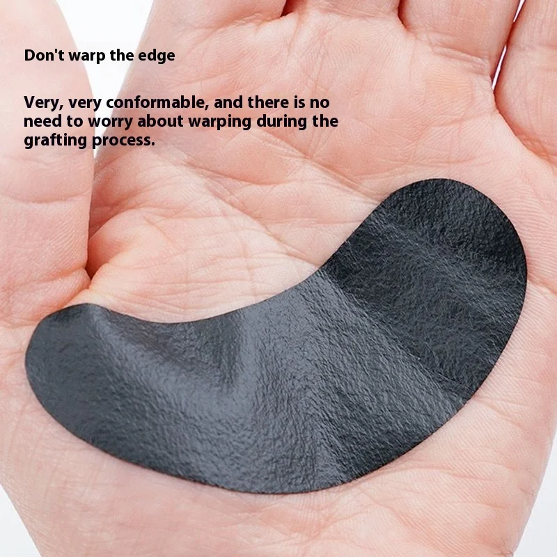 50 Pairs Black Thin Collagen Hydrogel Eye Patches for Eyelash Isolation UV Protection Moisturizing And Breathable Eyelash Care