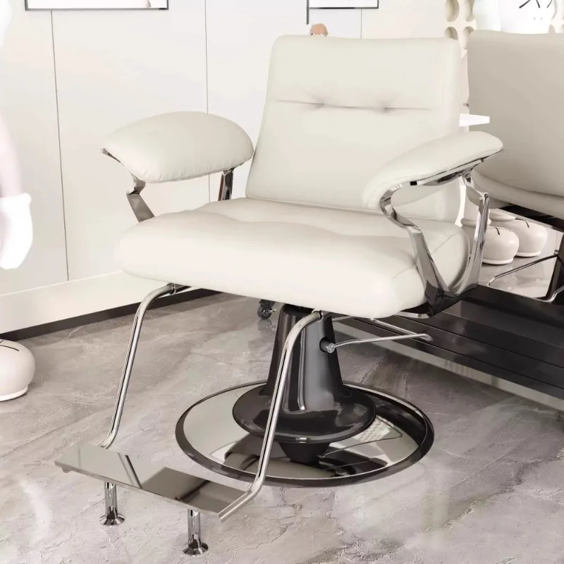 

New barber shop chair, special hair cutting chair for salon, liftable seat, rotating perm and dyeing barber , high-end