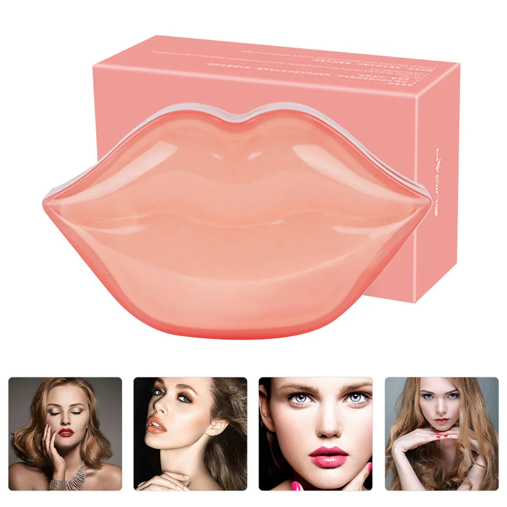 20Pcs Lip Mask Collagen Moisturizing Essence Softening Repair Night Care Patches Nourish Boost Lip Smooth Skin