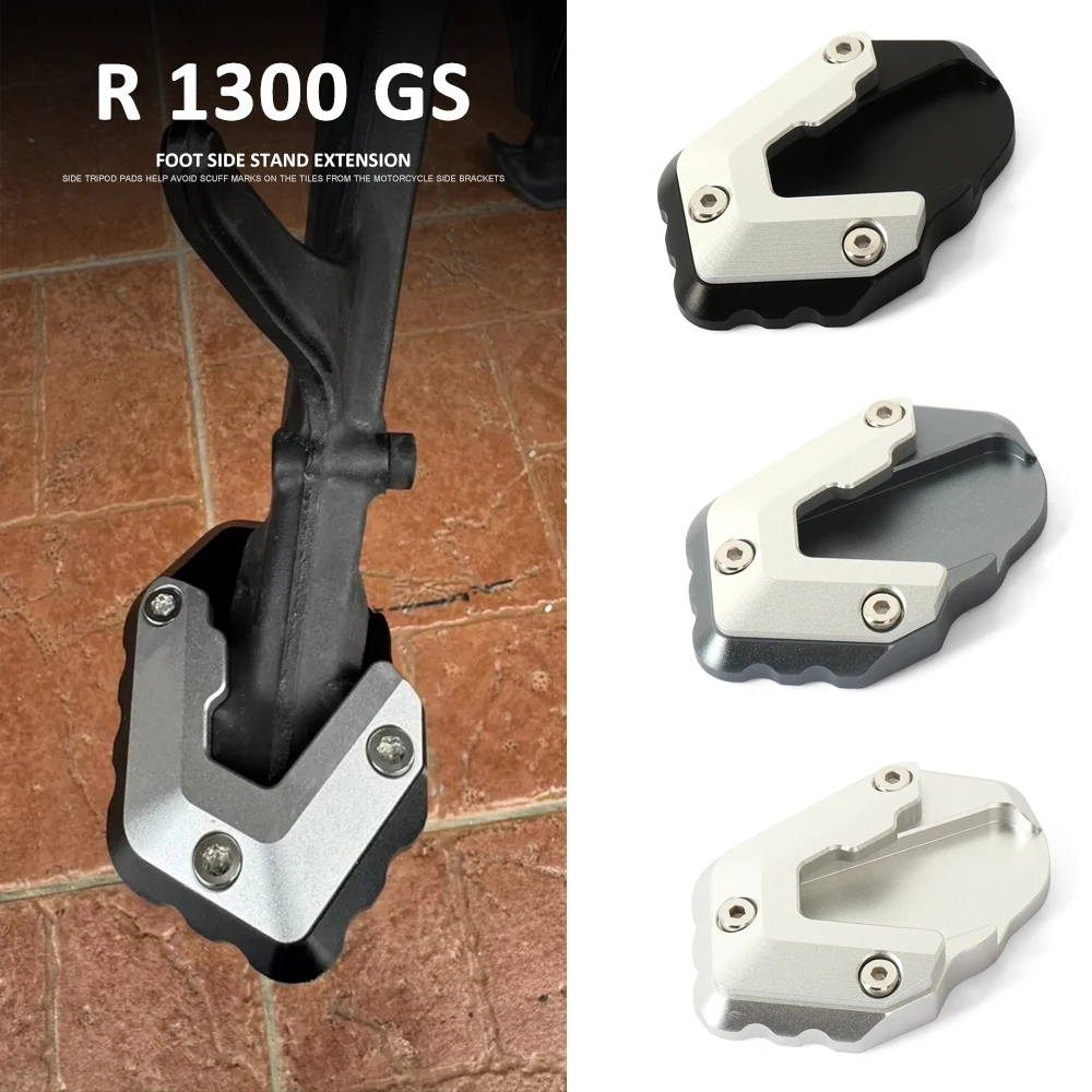 

Motorcycle Aluminum Side Stand Foot Extension Kickstand Pad Accessories For BMW R1300 GS R1300GS R 1300 GS 2023 2024 2025