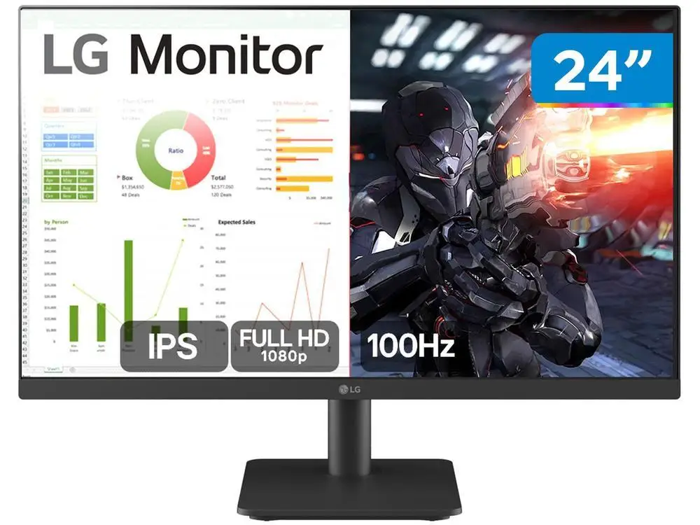 100Hz Ultrawide 5Ms LG 24MS500-B.AWZM 24 