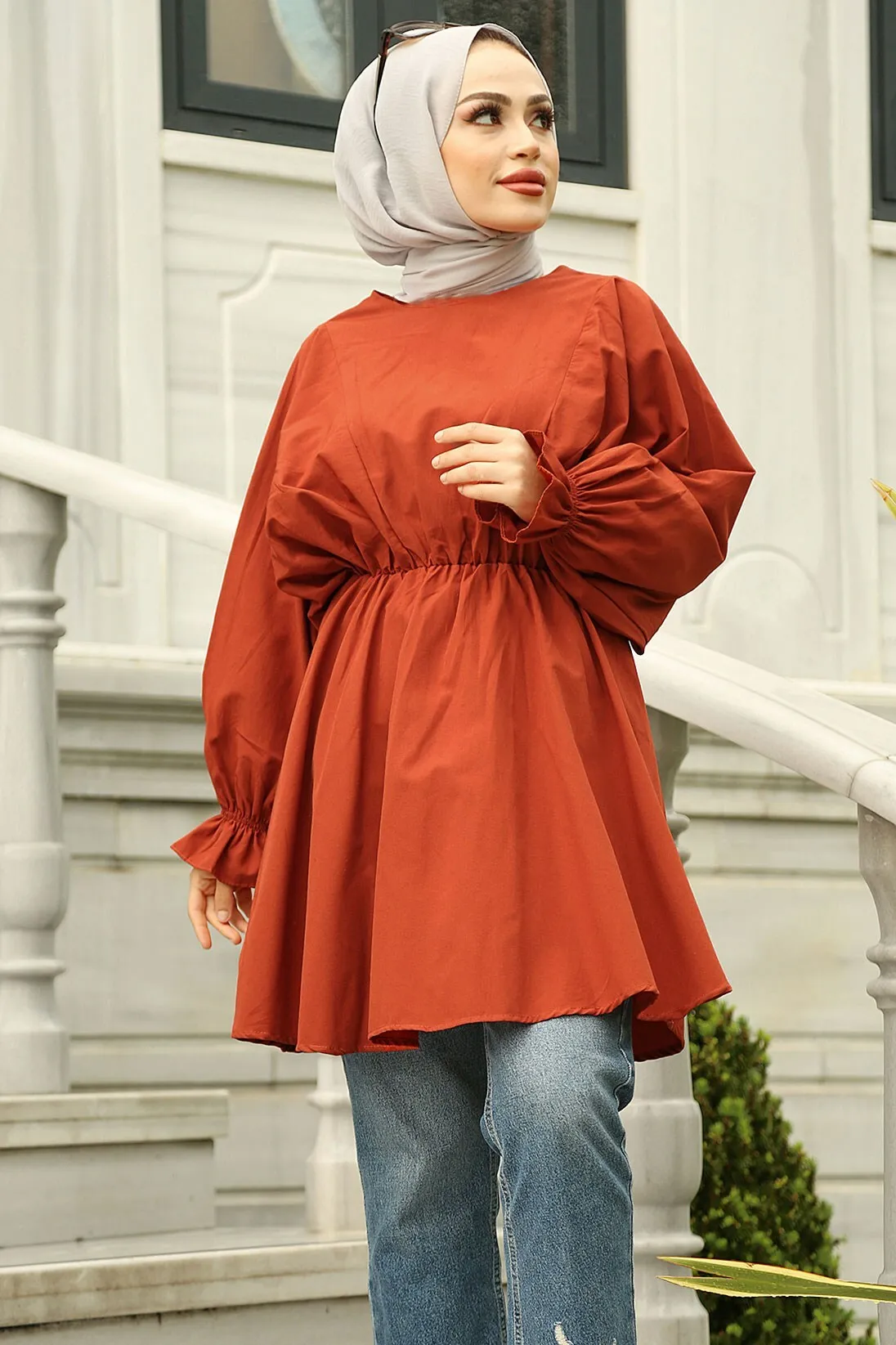 MDI Wafer Tunic-Tile Winter Autumn 2021 Muslim Women Hijab headscarf Islamic Turkey