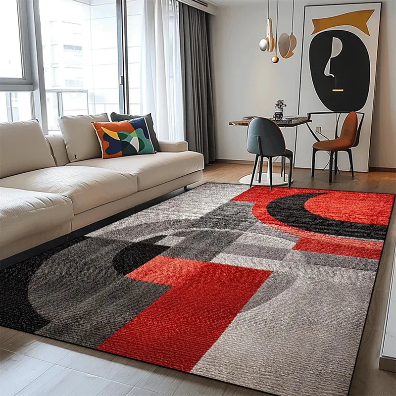 

UBN33Modern Living Room Carpets Abstract Decoration Geometry Carpet Hall Sofa Side Foot Mat Room Decor Doorway Hallway Rug W9Hb^