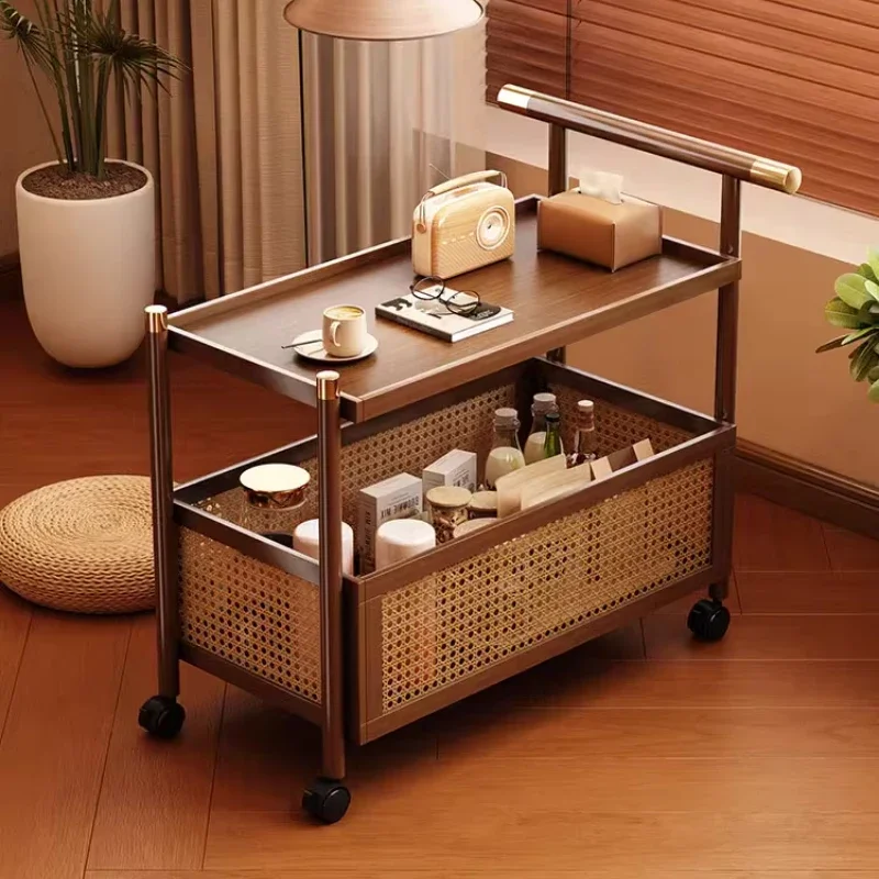 Wood Trolley Aesthetic Auxiliary Cart Dental Cart Auxiliary with Wheels Beauty Salon Cosmetic Accessories Furniture Nails Spa