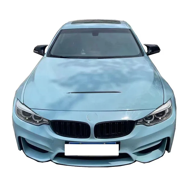 Old to New Wide Body Kit  Front bumper For BMW 4 Series M4 F32 F82 front bumper side skirt fender rear bumper