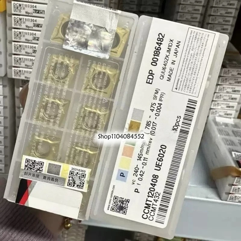 

100% Genuine Original Japanese CNC Inserts CCMT120408 CCMT120412 UE6020 Guarantee Authenticity