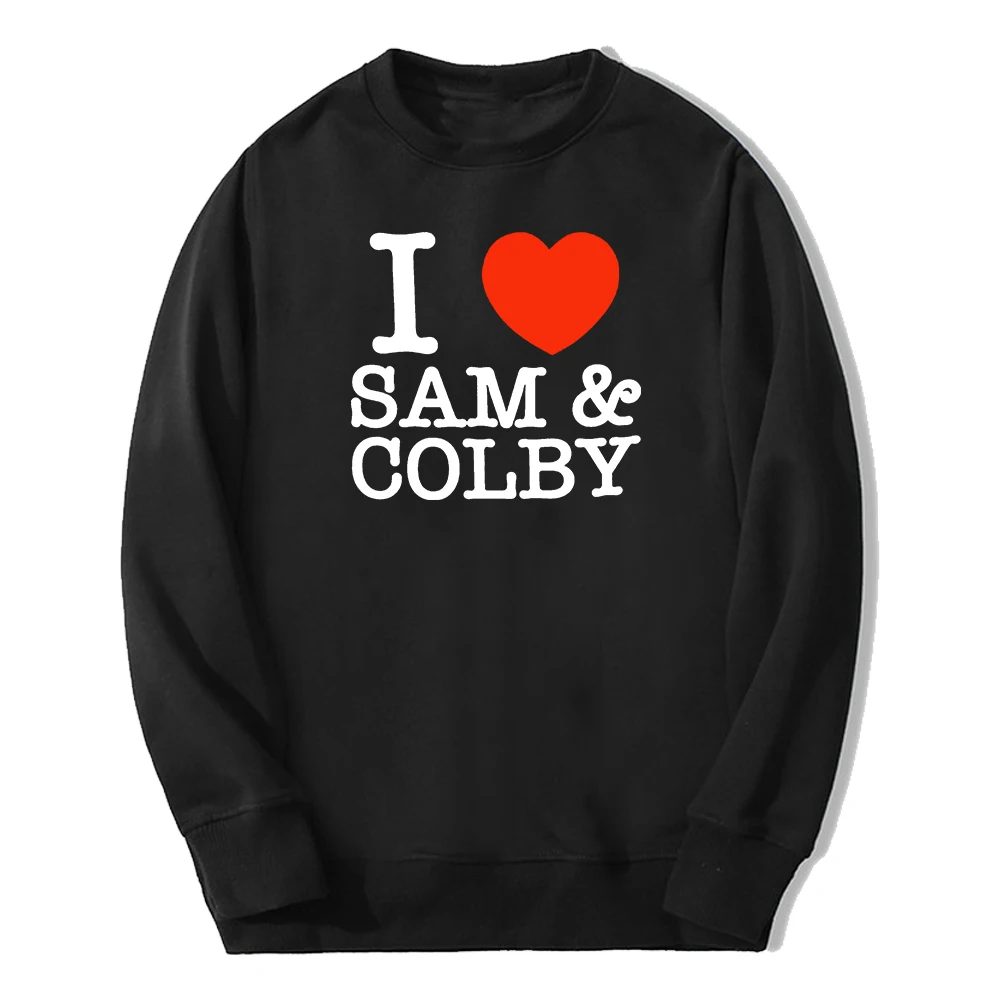 

Свитшот XPLR Sam и Colby Love Merch, новинка 2024, уличная одежда унисекс с круглым вырезом и длинным рукавом для мужчин и женщин, одежда для пар