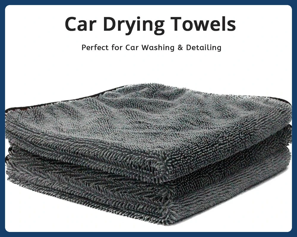 

Microfiber Twist car wash towel Professional Car Cleaning Drying Cloth towels for Cars Washing Polishing Waxing Detailing