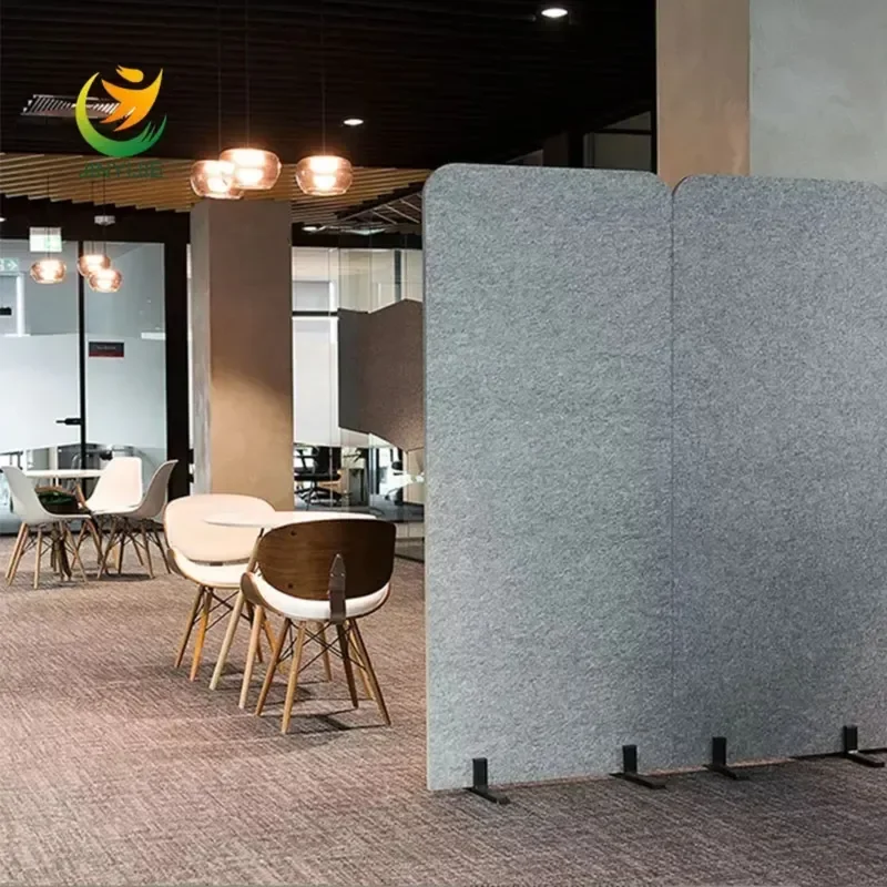 Polyester Fiber Acoustic Panel Sound Absorbing Board Partition Screen Vertical Storage Rack for Entrance Office Home Decor
