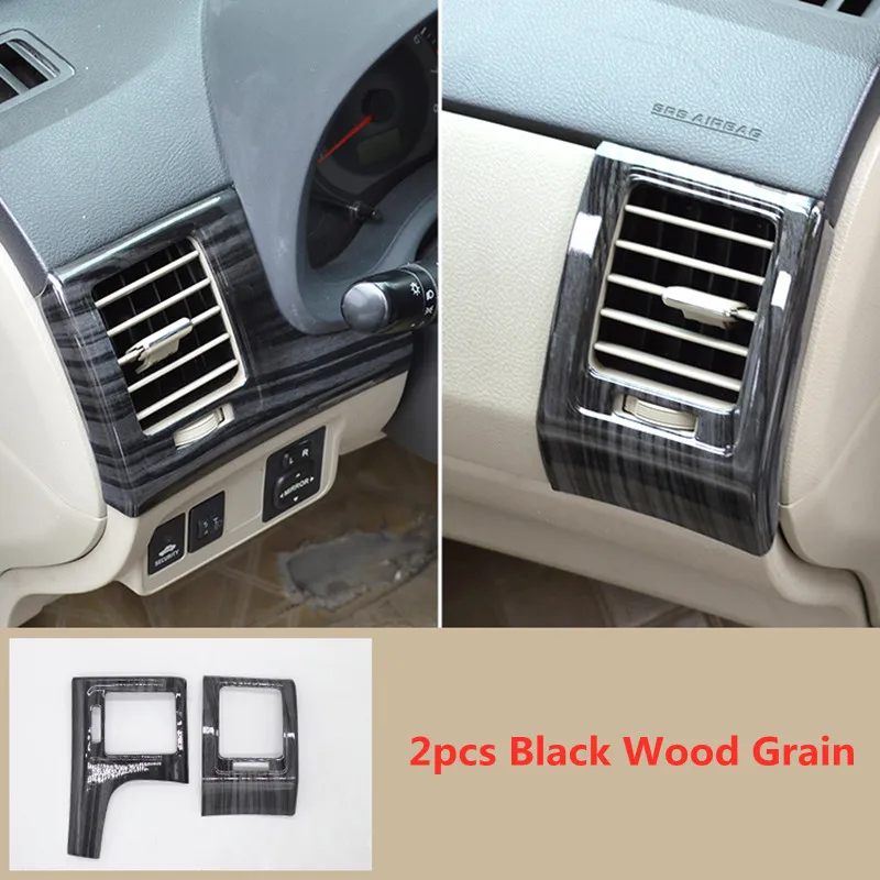 Wood Grain Car Interior Styling Side Air Outlet Sticker Cover for Toyota COROLLA 2007 2008 2009 2010 2011 2012 2013