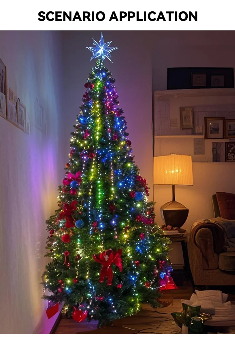 5V WS2811 3PIN Black Wire LED String Lights Dream Color RGBIC Addressable Individually Fairy Light Seed Pixels Light WS2812