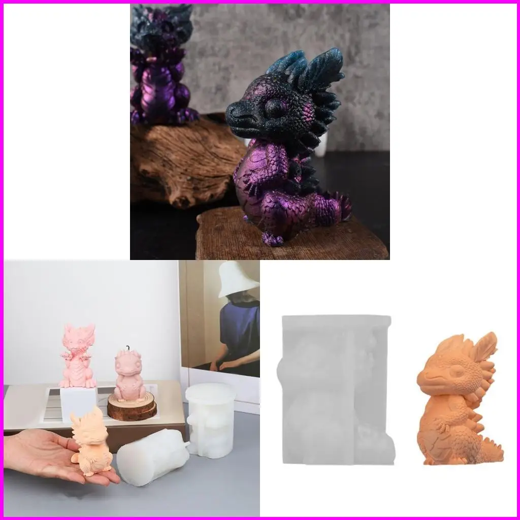 

Dragon Silicone Mold Flexible Mold Aromatherapys Ornament Making Mould