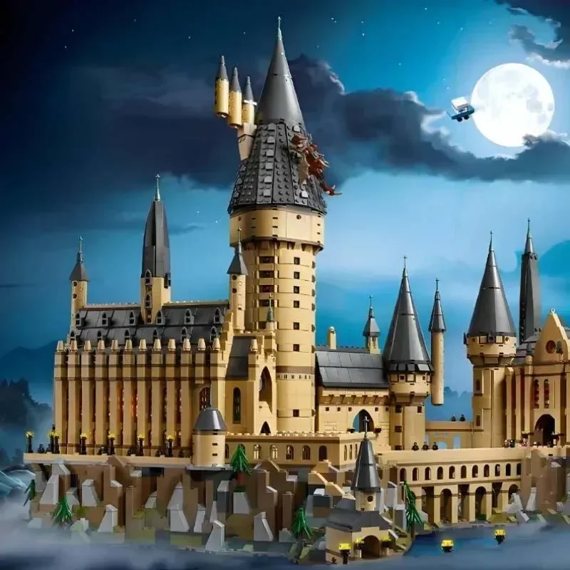 In Stock Magic School Castle Model Compatible 71043 Building Blocks Bricks Toys For Kids  Birthday  Gift