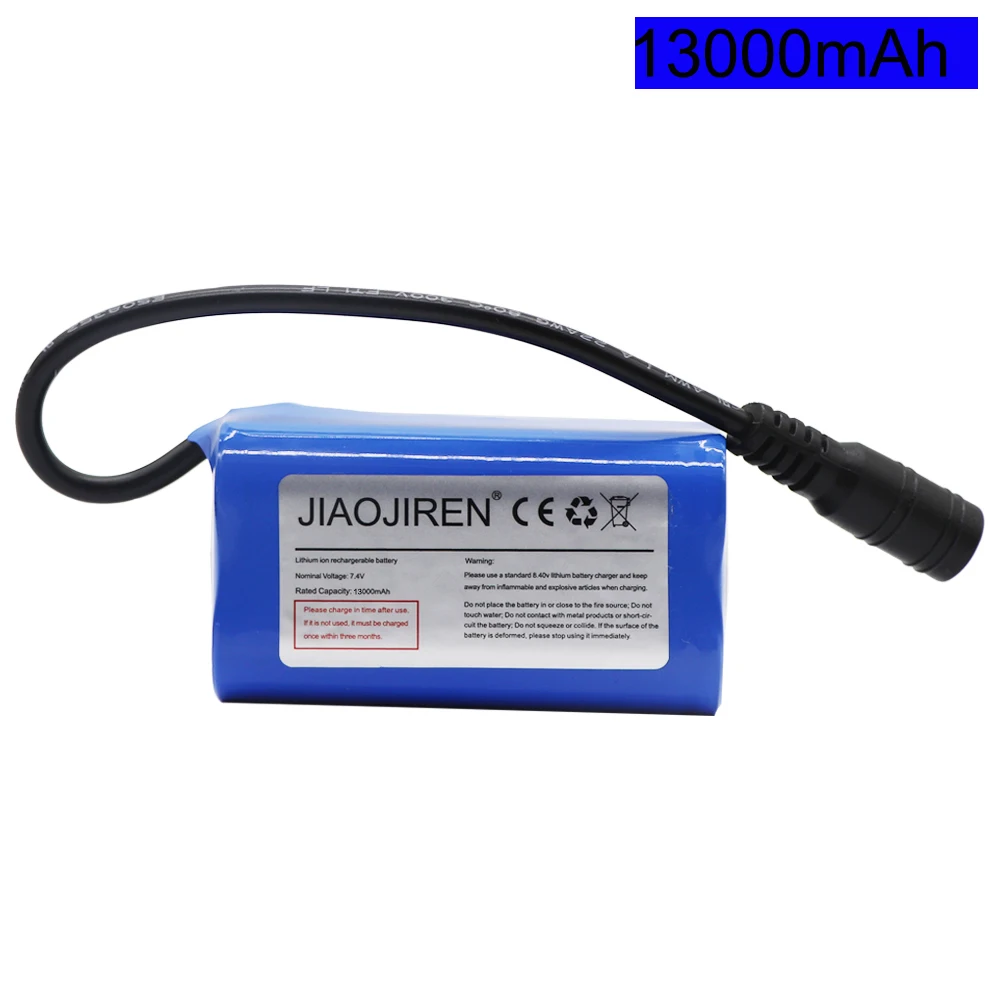 อัพเกรดแบตเตอรี่สําหรับ T188 2011-5 T888 V007 H18 C18 รีโมทคอนโทรลเหยื่อตกปลาเรืออะไหล่ 18650 2S 7.4V 13000mAh แบตเตอรี่