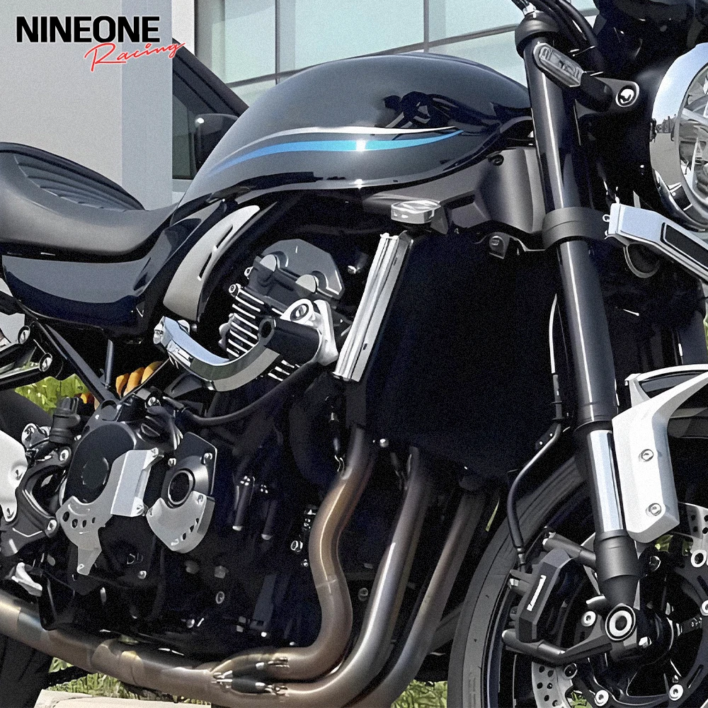 غطاء علبة المرافق الأيسر الأيمن لـ Kawasaki Z900RS Z 900RS 900 RS CAFE 2018-2025 غطاء حماية الجزء الثابت للمحرك غطاء حماية من التصادم